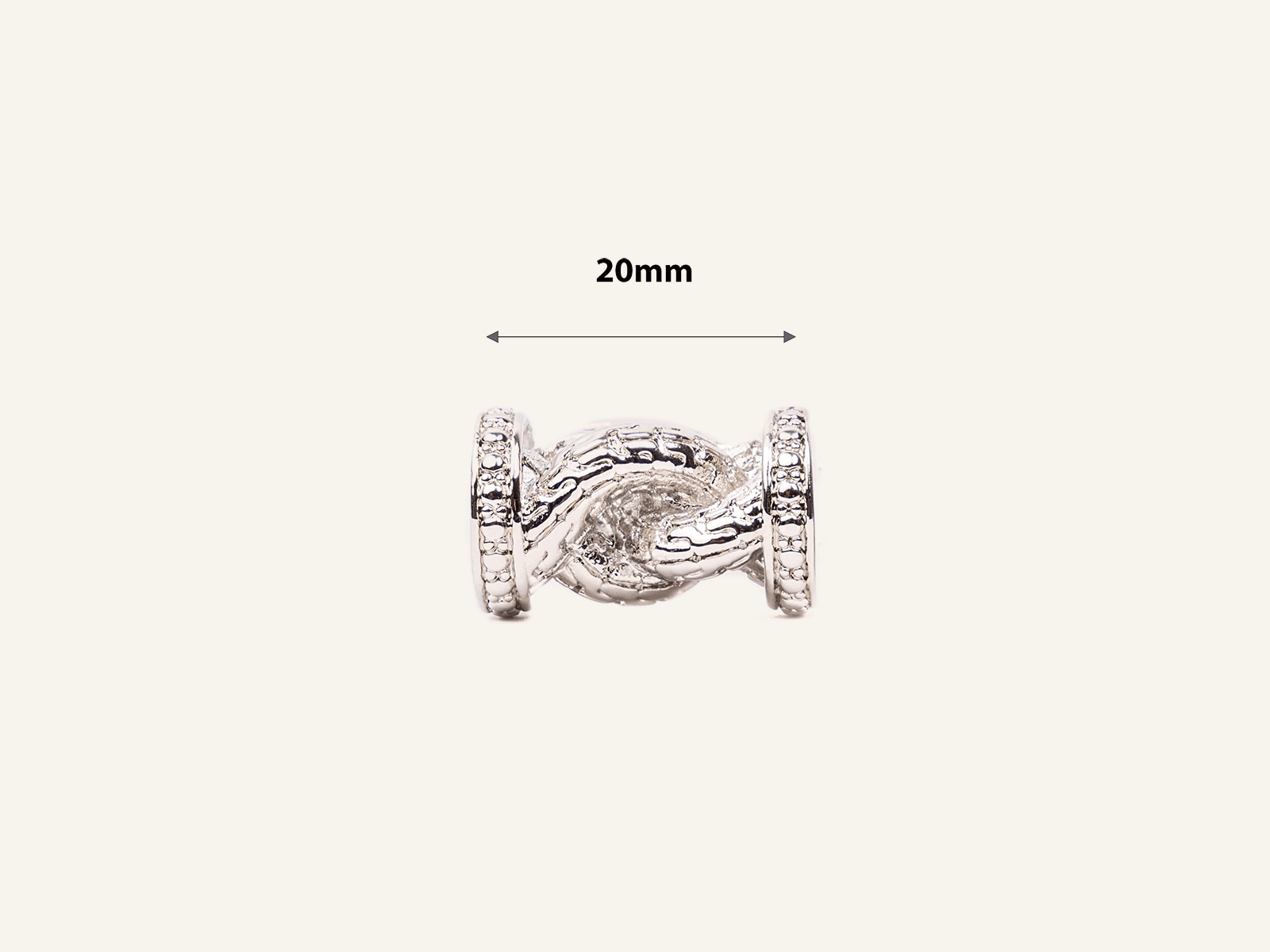 braided chain cufflinks