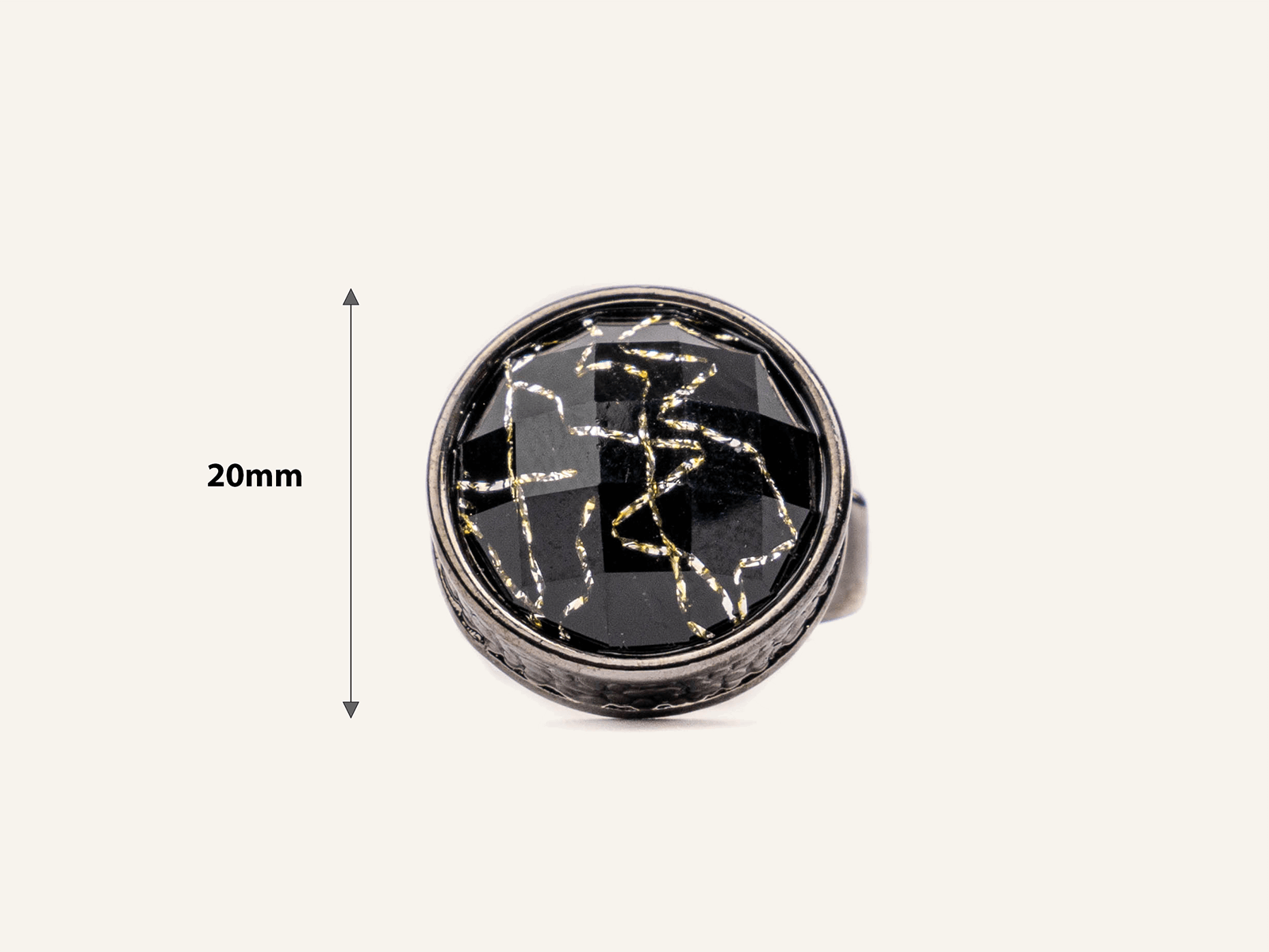 checkers of black cufflinks