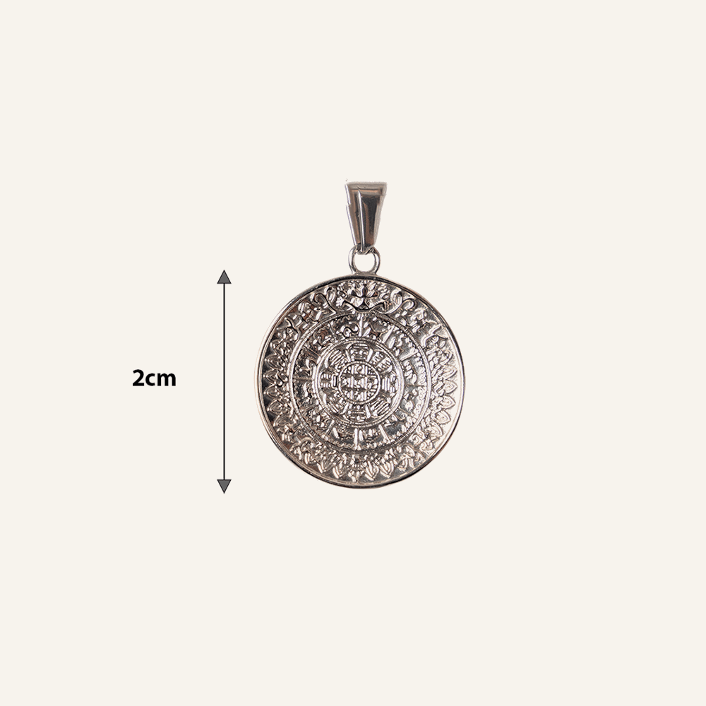 silver token pendant
