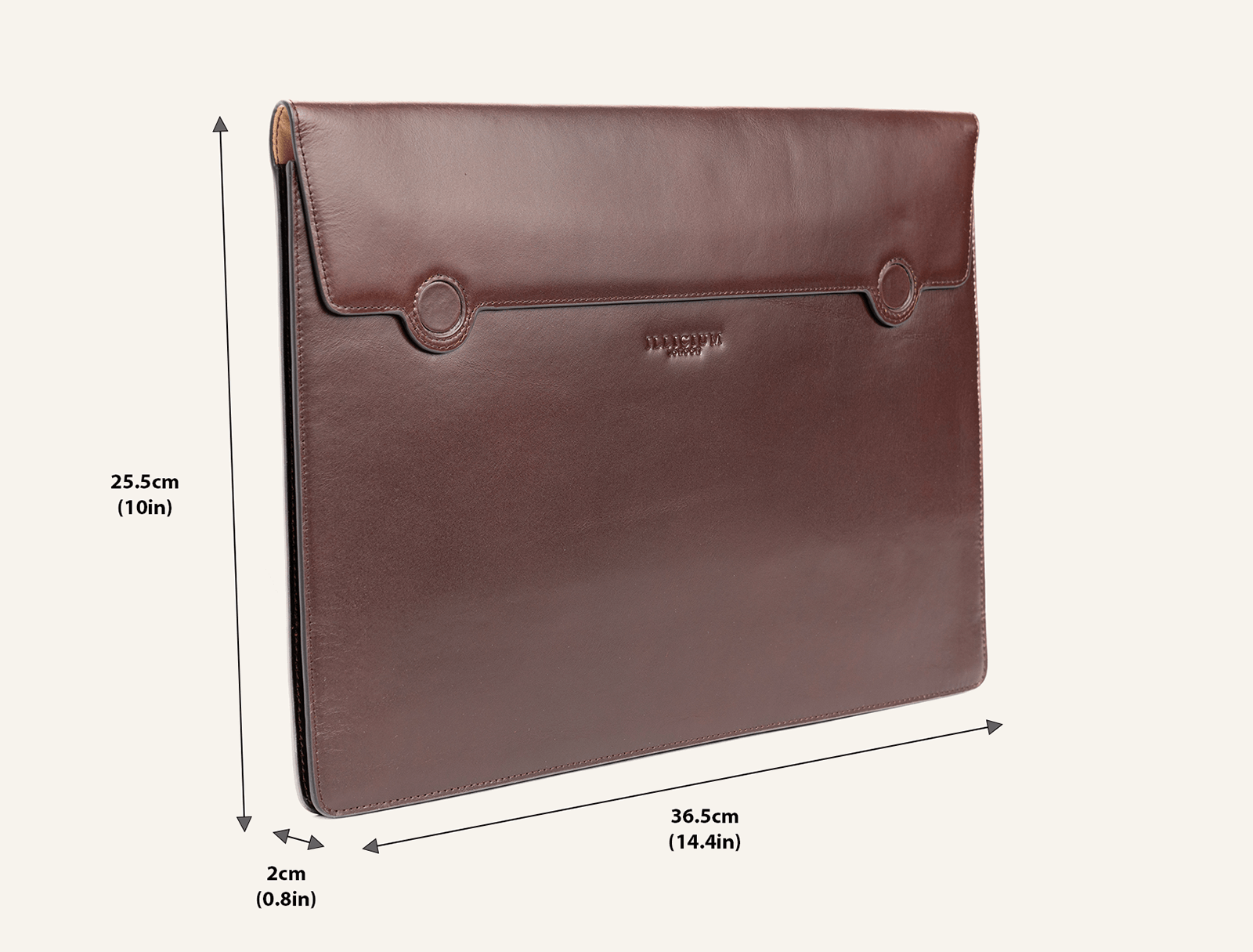 brown leather laptop case