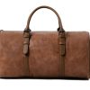 Kingshood Tan Leather Duffle Bag