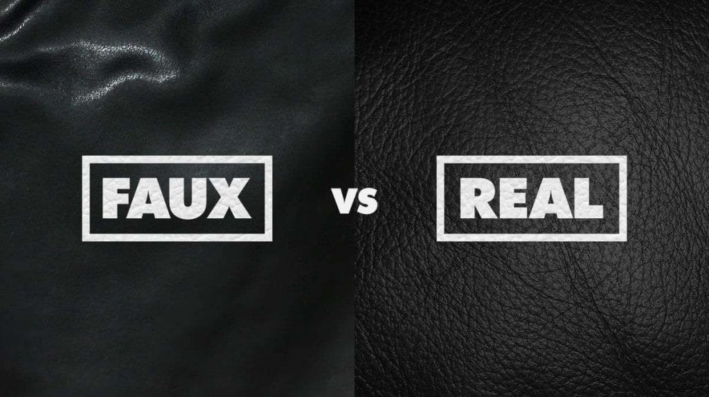 real vs fake leather