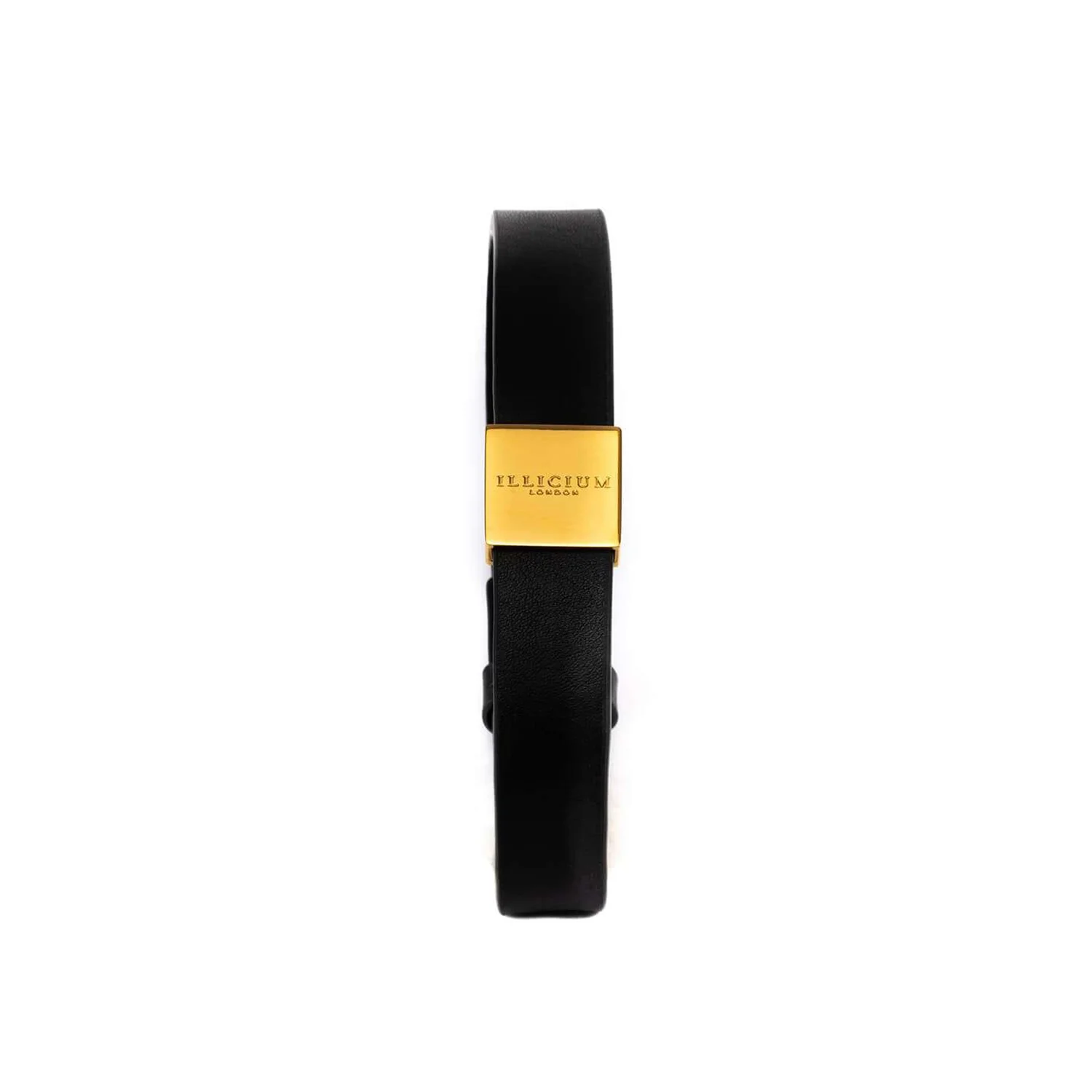 Kingshood black leather bracelet