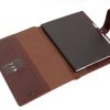 brown leather journal