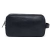 Kingshood Black Leather Toiletry Bag