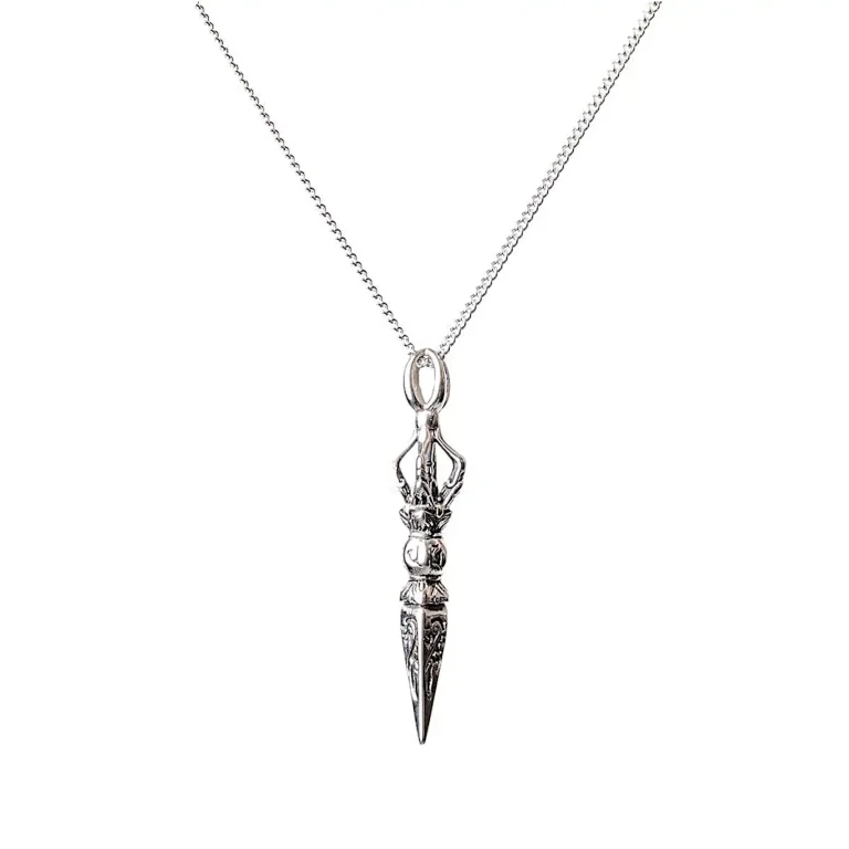 Mens Dagger Necklace Pendant Chain