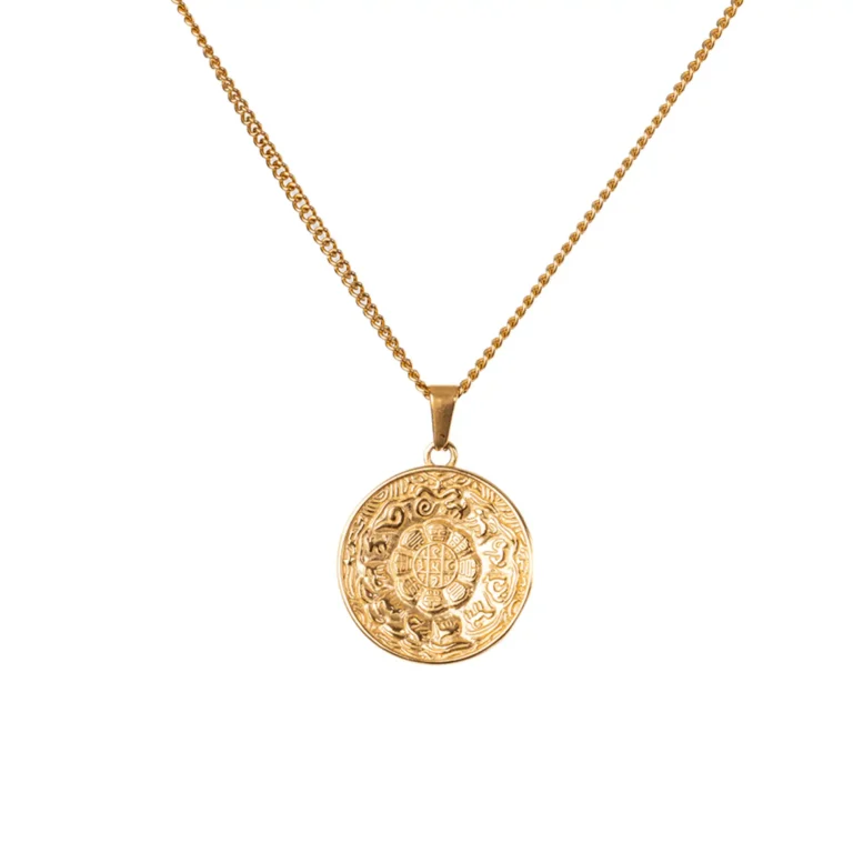 Lost Token Pendant Chain Gold
