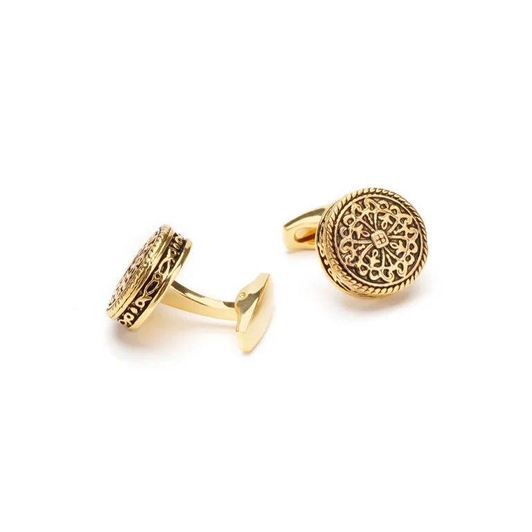 gold vintage cufflinks