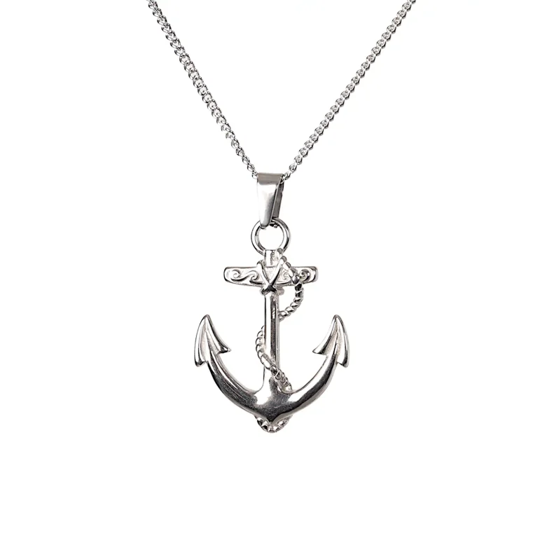 Silver Anchor Necklace