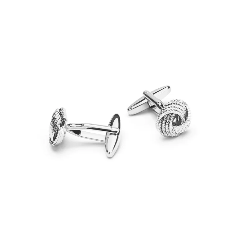 silver loop cufflinks