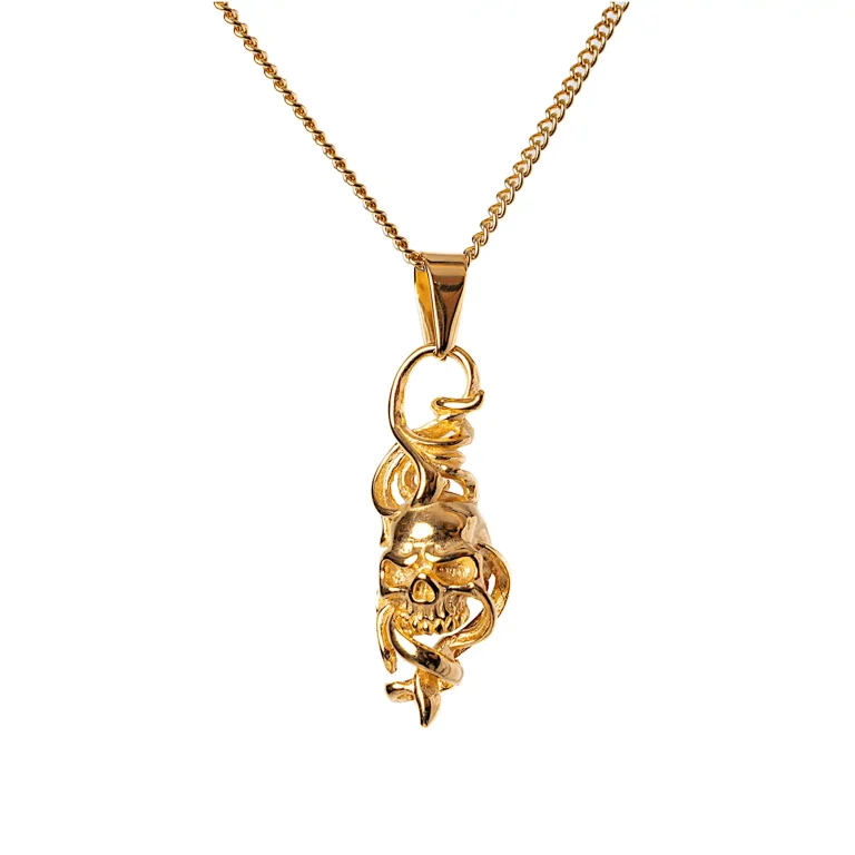 Twisted Skull Pendant Chain