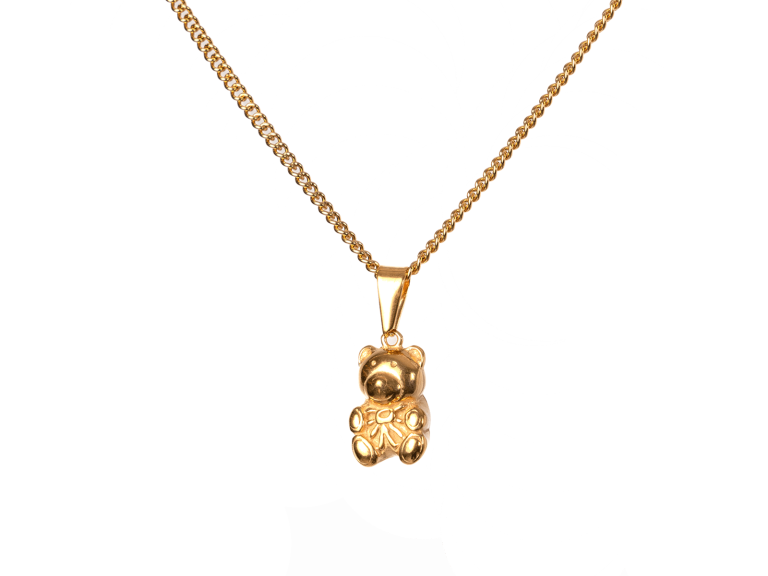 gold ted pendant