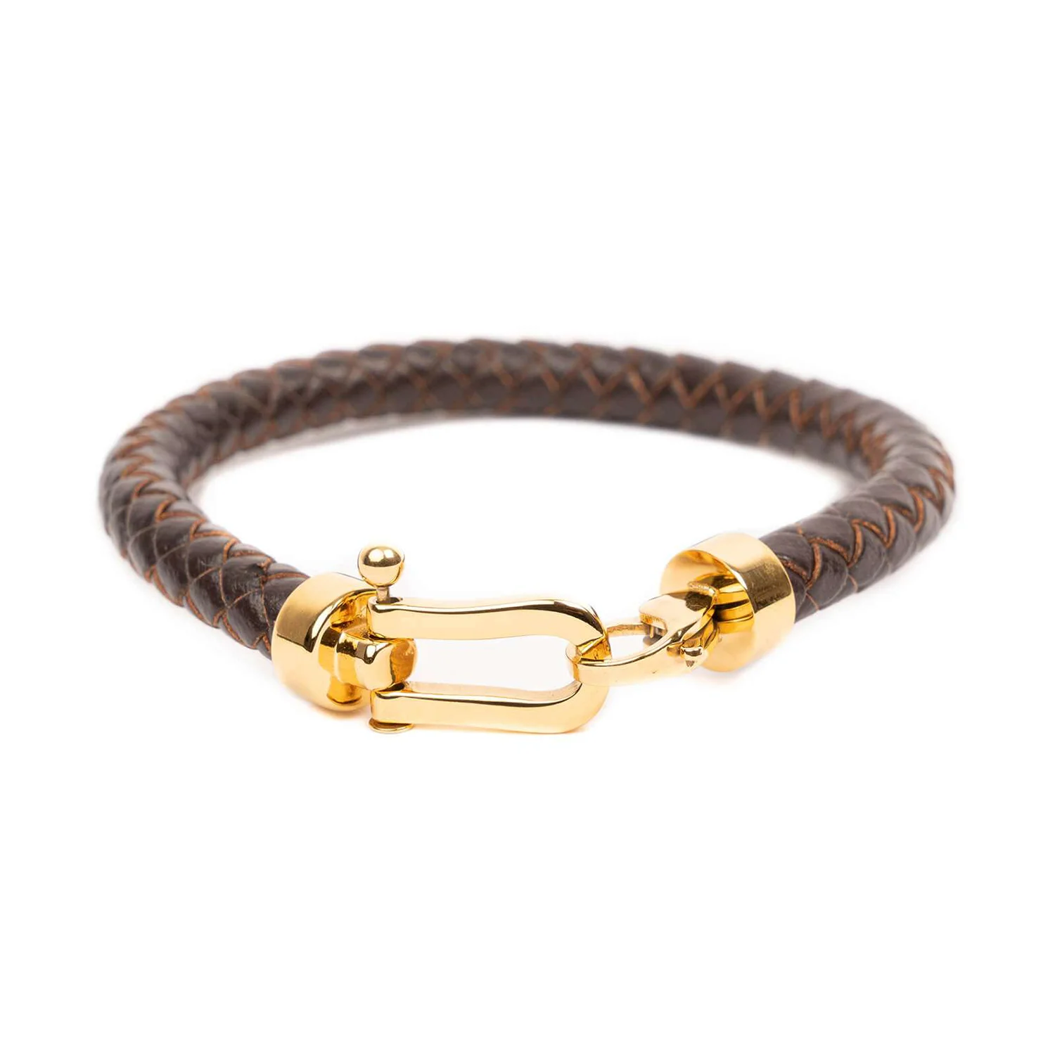 dark brown leather bracelet
