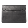 Kingshood Black Leather Laptop Case