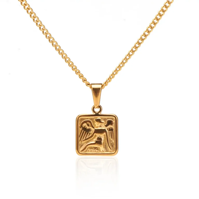 gold pharoah necklace
