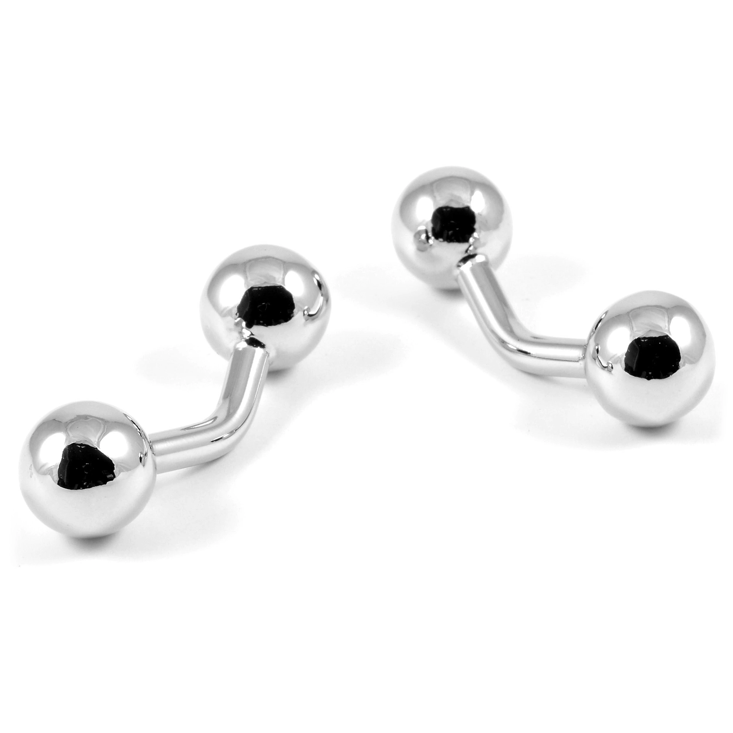 Different Types Of Cufflinks: Your Dedicated Guide To Mens Cufflinks (2025) 6 ball return silver cufflinks