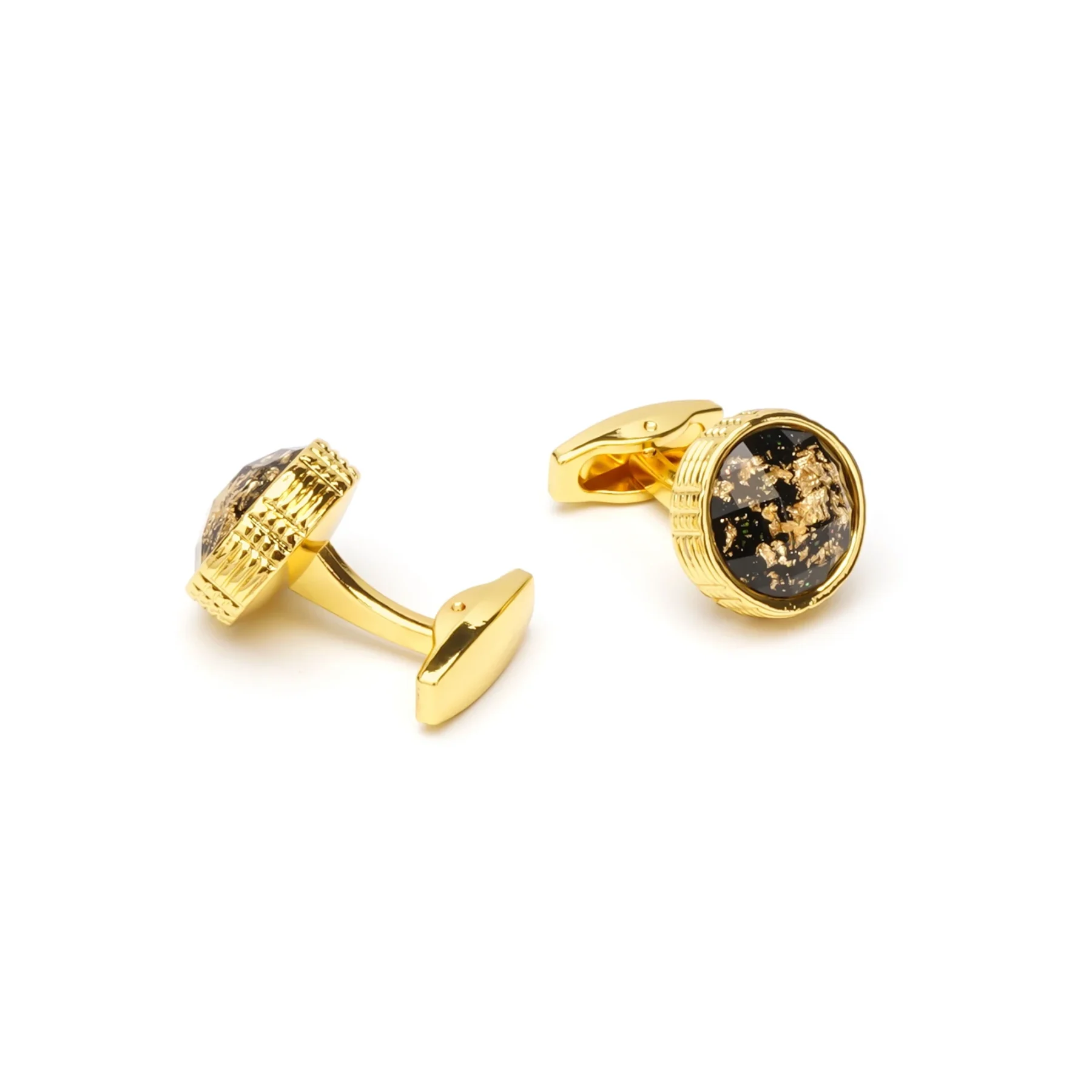 Constellation Gold and Black Cufflinks