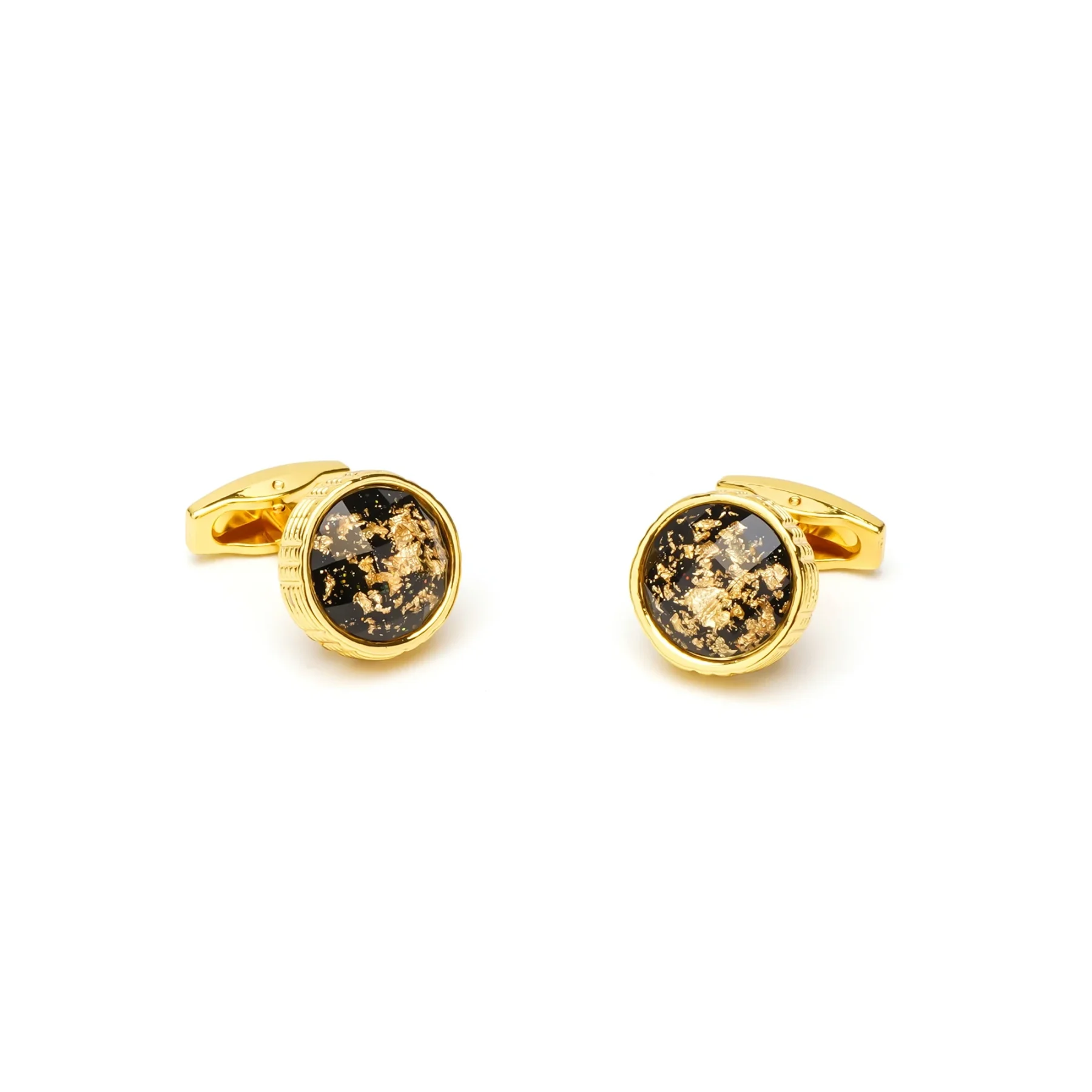 Constellation Gold and Black Cufflinks