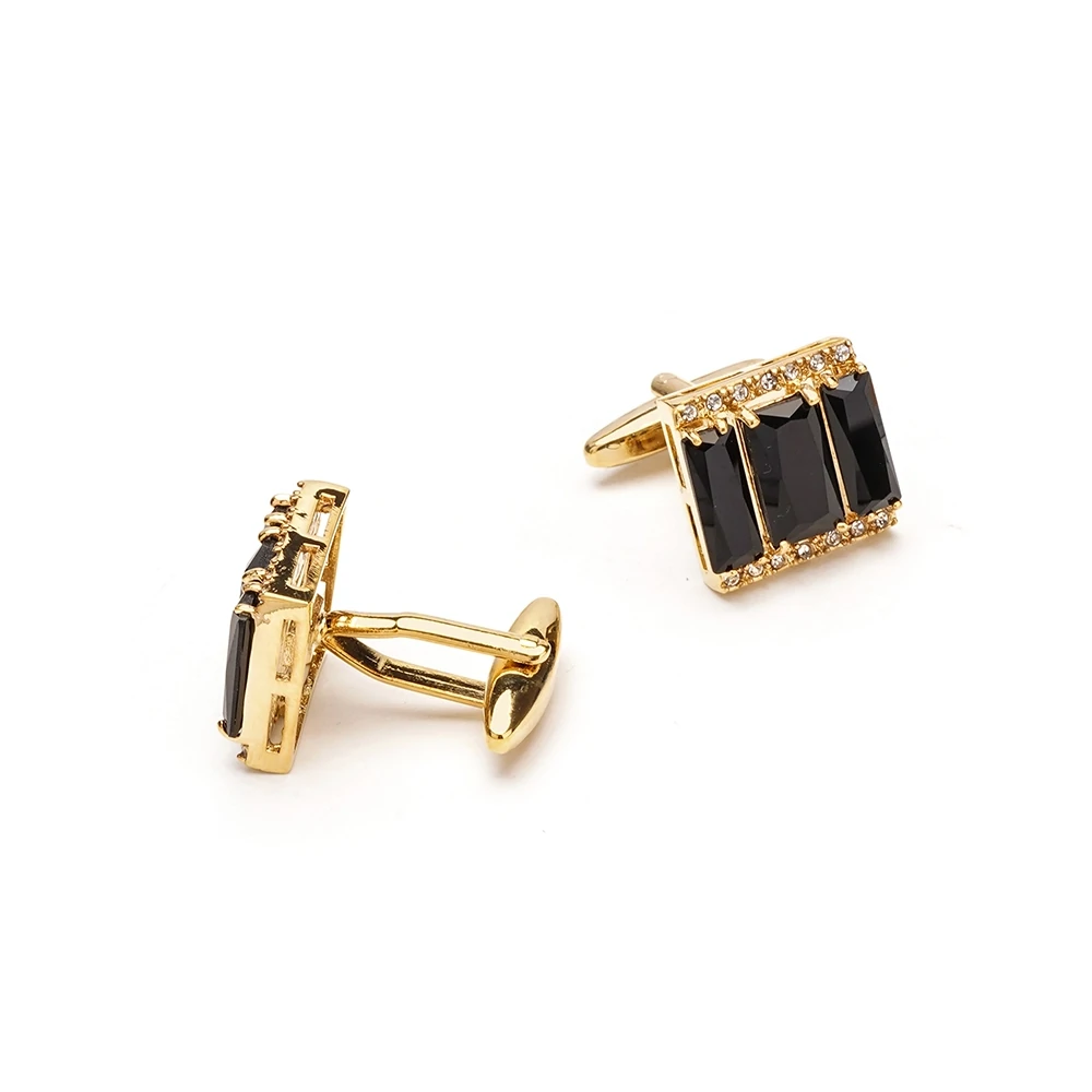 French Business Crystal Cufflinks