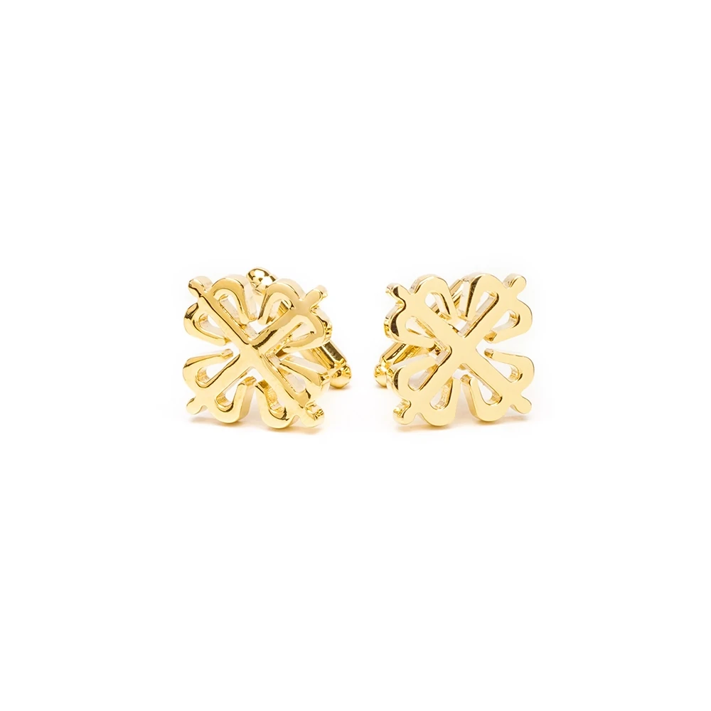 gold calatrava cross cufflinks