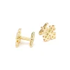 Gold Calatrava Cross Cufflinks