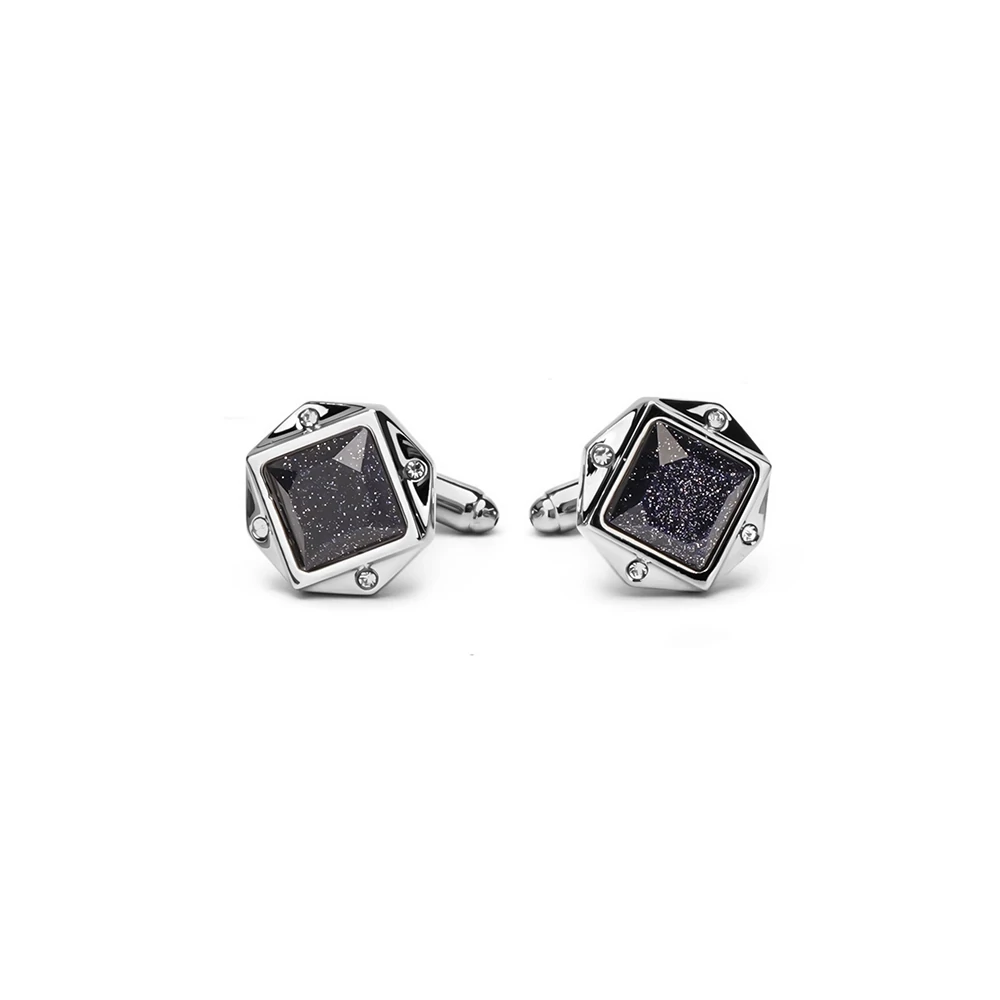 Vintage Black Crystal Cufflinks