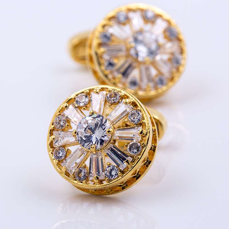gold crystal cuffs