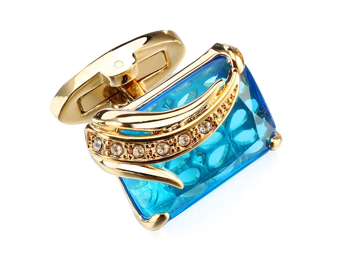 nile blue cuff links