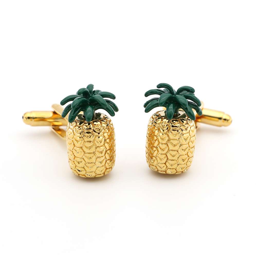 pineapple cuff links