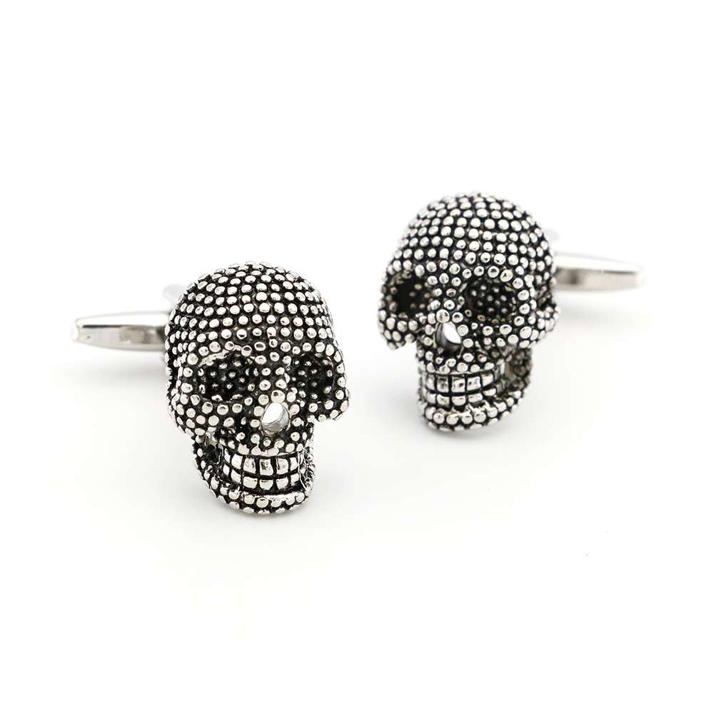 silver skull cuffs