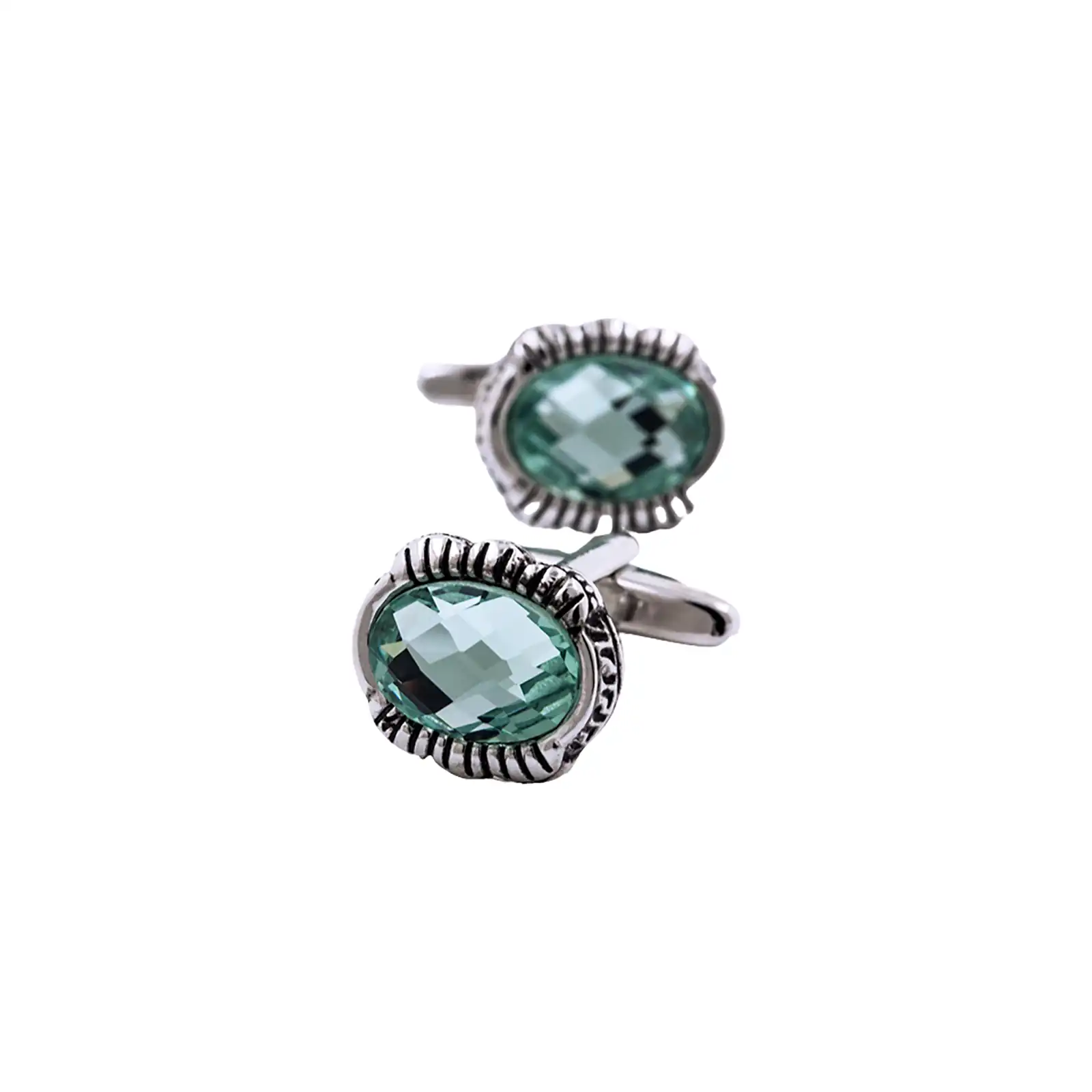 Silver Sage Cufflinks