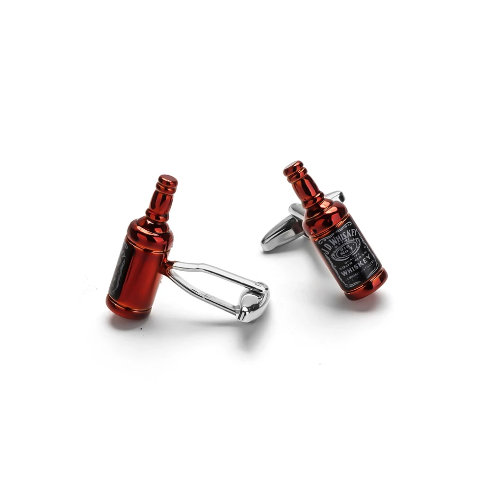 whiskey bottle cufflinks