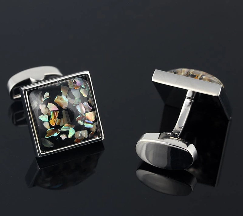 mineral cufflinks