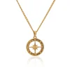 Gold Compass Necklace