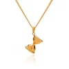 Gold Hourglass Necklace
