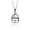 Silver NFL Helmet Pendant