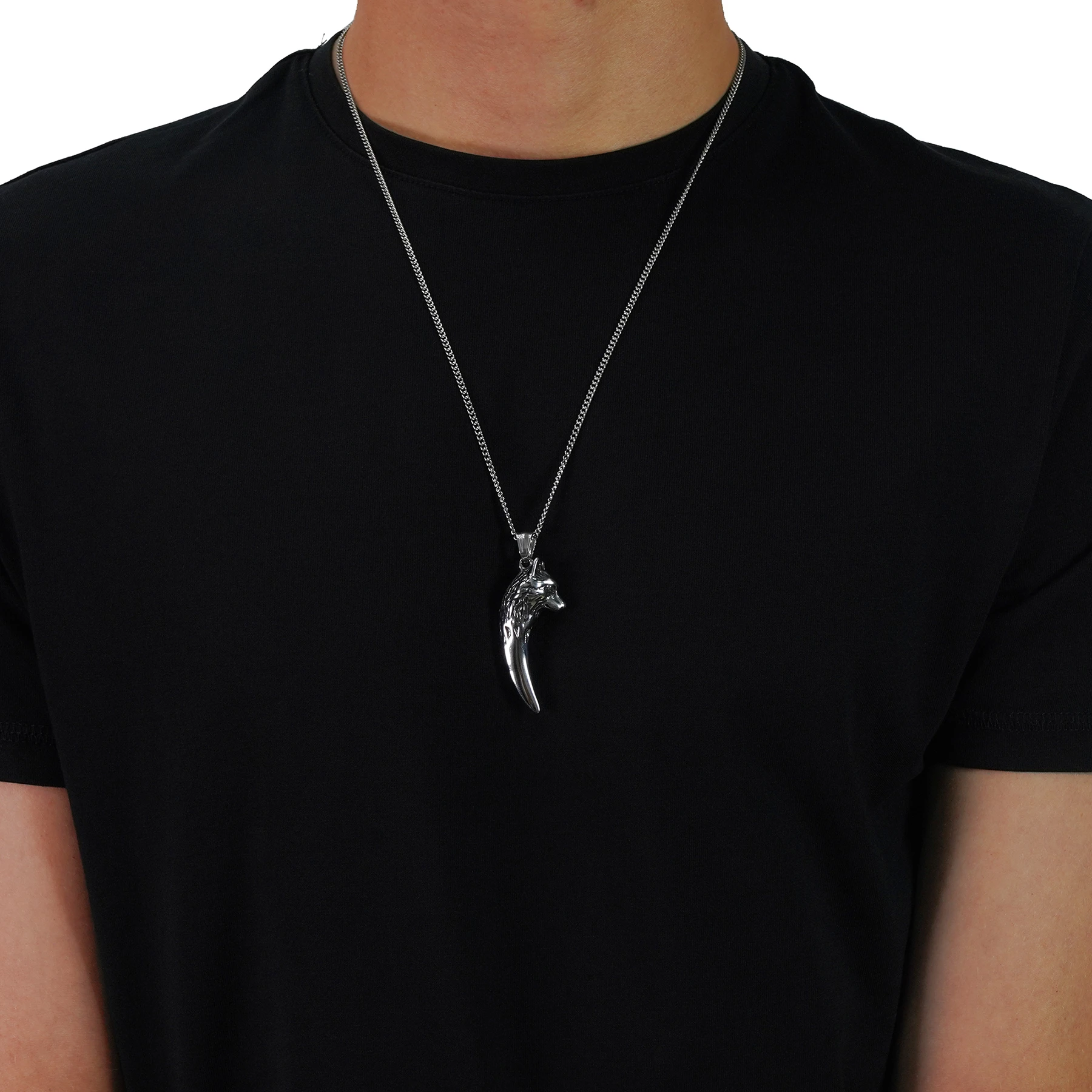 Sabre wolf tooth pendant
