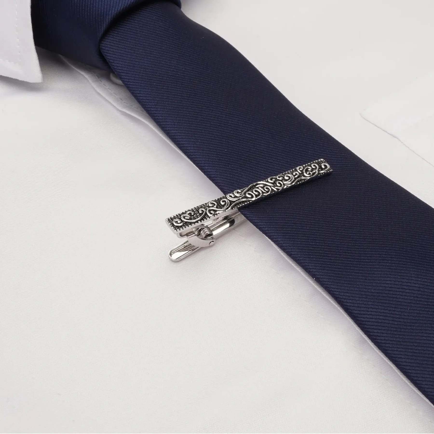 Silver vintage Tie Clip