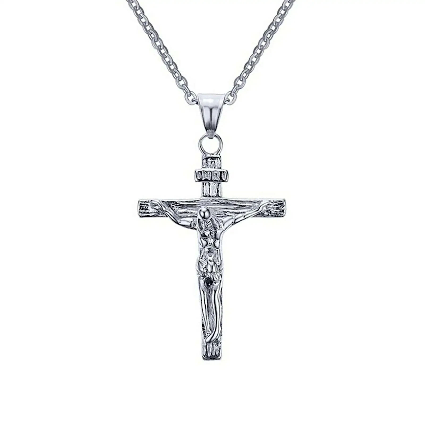 Silver Crucifix Necklace