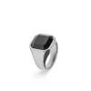 Silver Onyx Ring