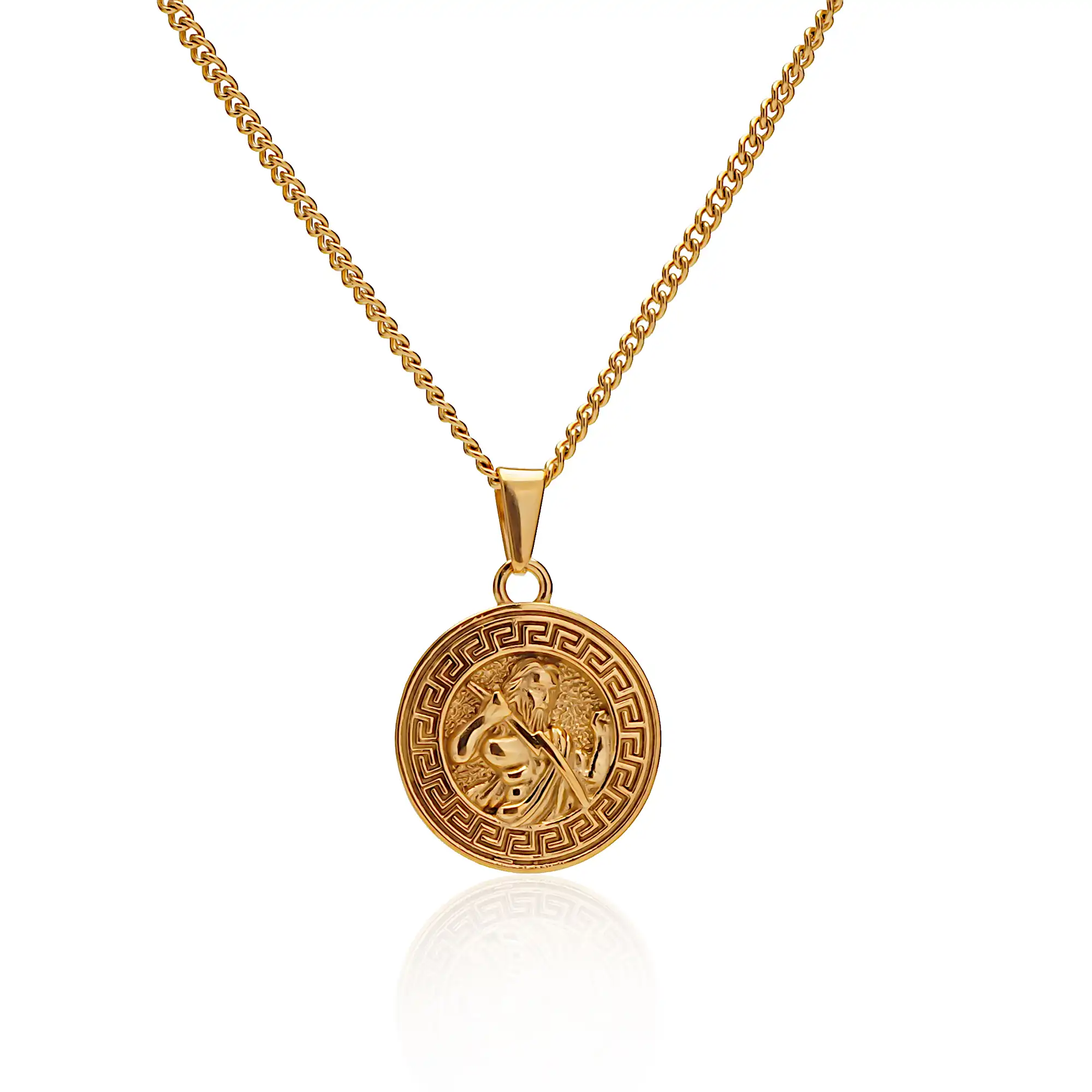 gold Zeus pendant