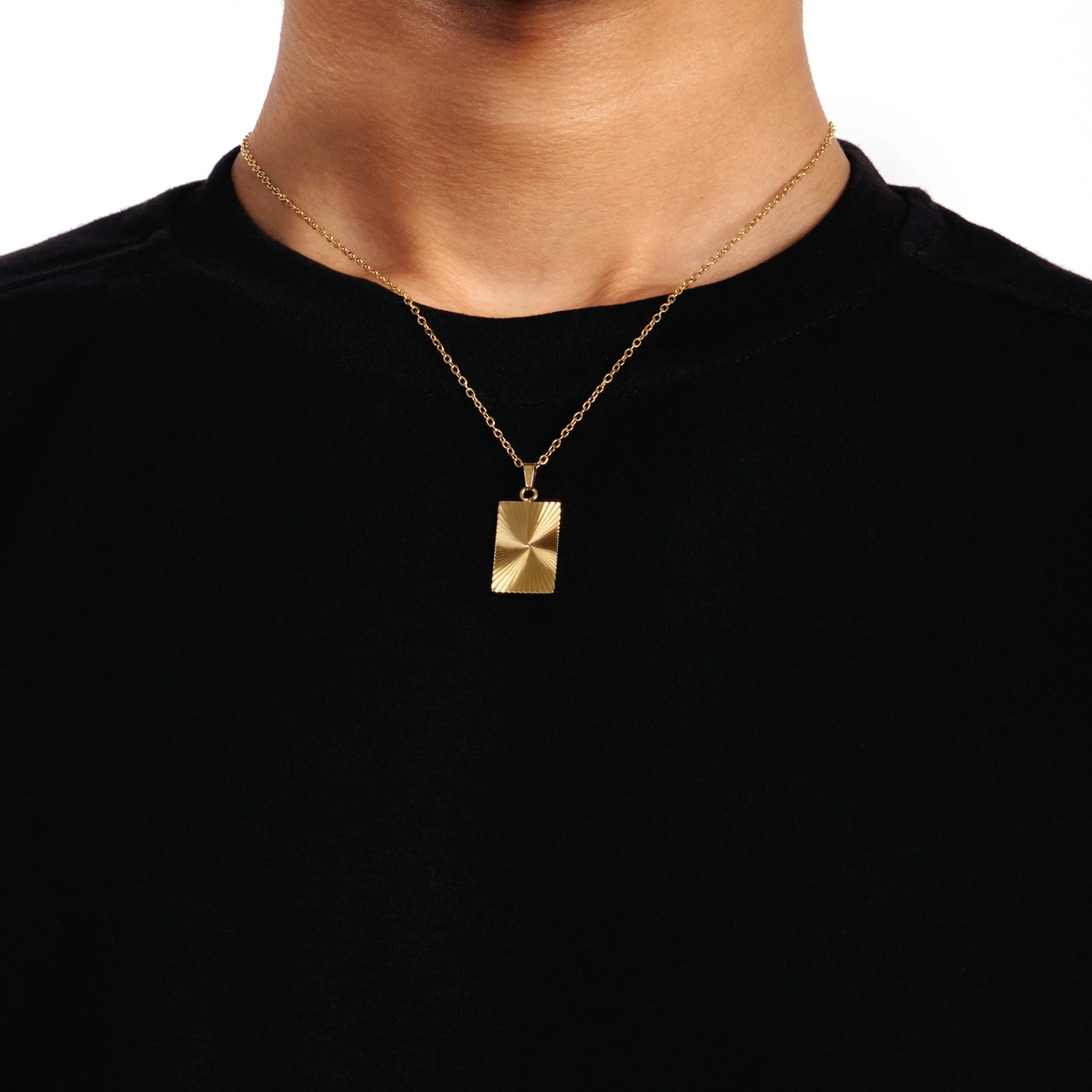 gold sunburst pendant