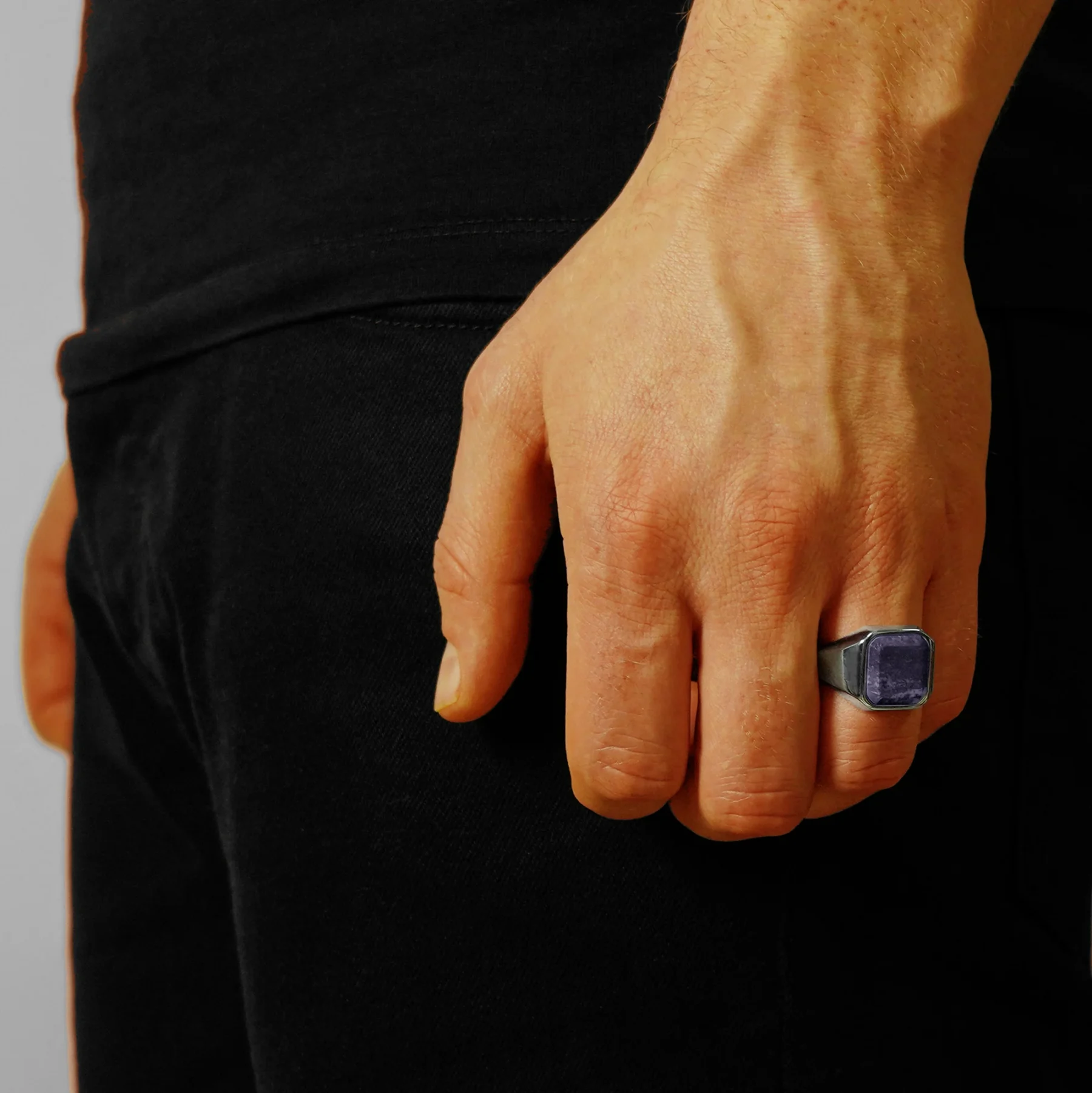silver lapis lazuli ring