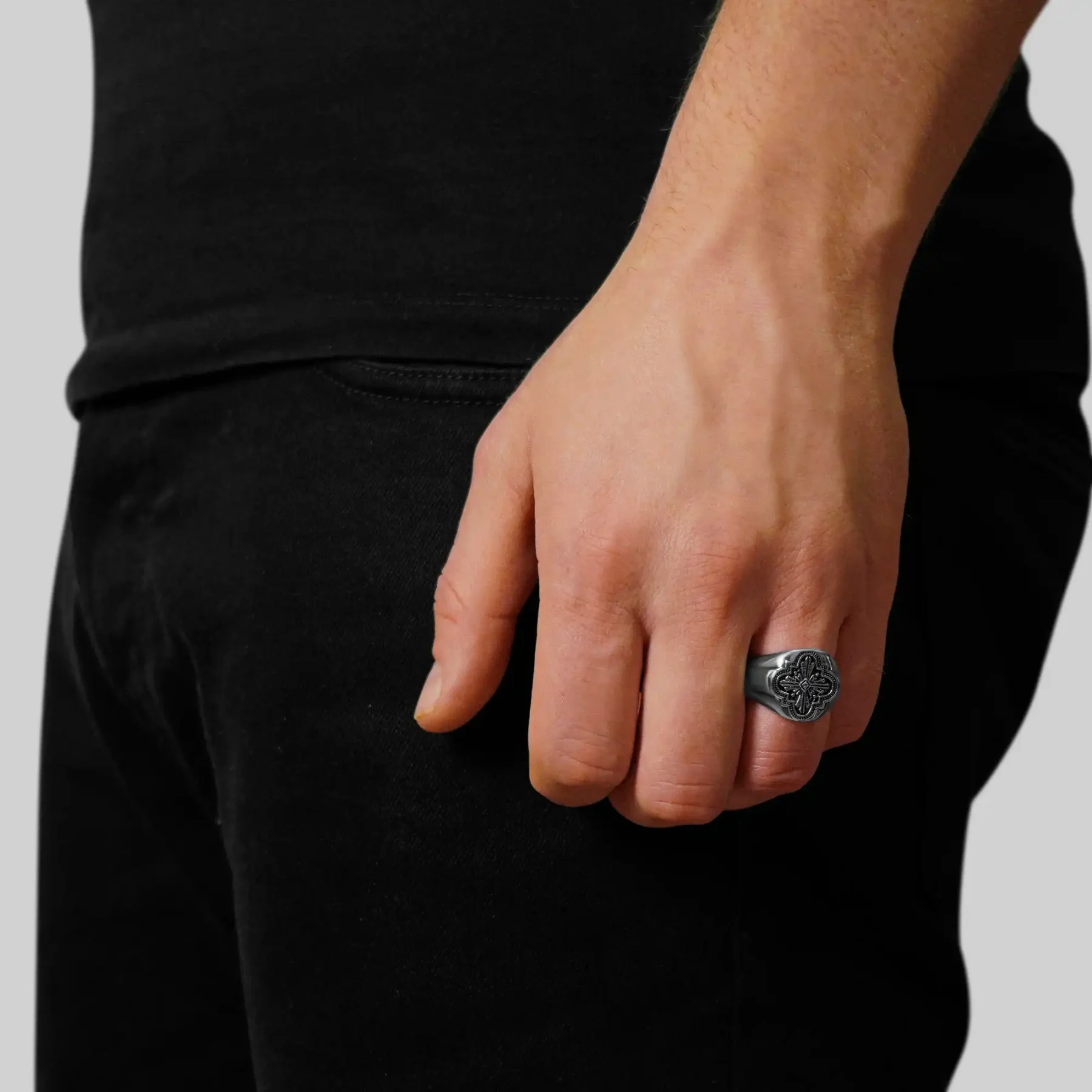 silver vintage ring