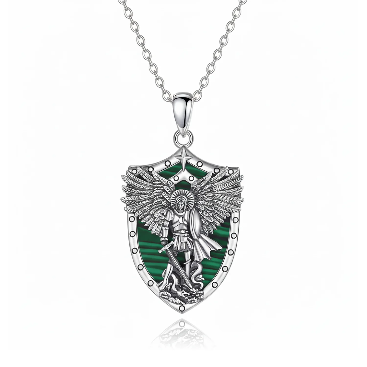 guardian angel st michael pendant