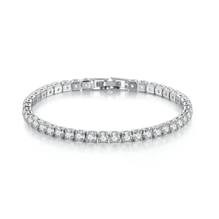 3mm Silver Tennis Bracelet