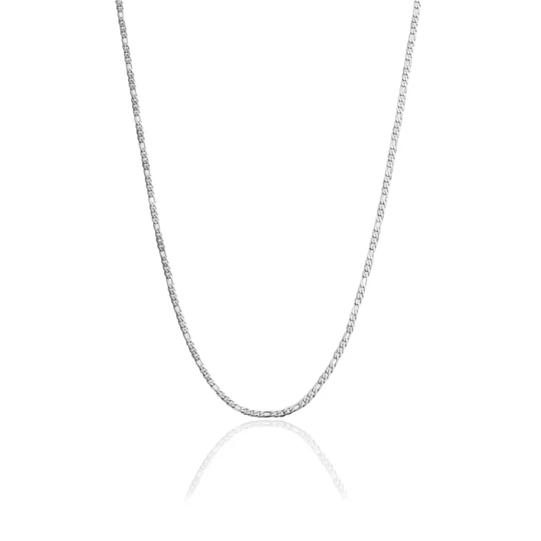 3mm figaro chain silver