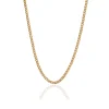 4mm Gold Cuban Chain