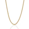 4mm Gold Cuban Chain