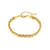 5mm Gold Rope Bracelet